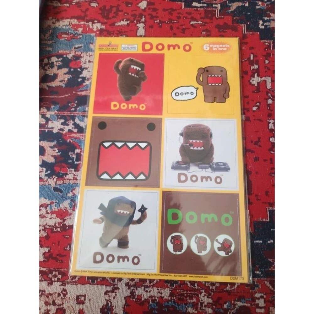 Magnet Collection Set - Domo Kun DomoKun Set of 6 Cartoon Show 9" NEW
